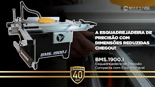 A ESQUADREJADEIRA DE PRECISÃO MAIS COMPACTA DO MERCADO 🔥  Chegou a BMS1900I Maksiwa [upl. by Winfrid]