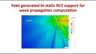 Feko generated bistatic RCS support for wave propagation computation [upl. by Skippy870]