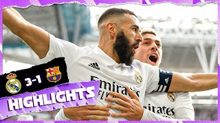 Real Madrid 31 FC Barcelona  ElClásico HIGHLIGHTS  LaLiga 202223 [upl. by Dranrev]