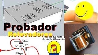 Curso De Alarmas Para Automovil Probador De relevadores De 12 Volts Simple analizador Tester diy [upl. by Allekram4]