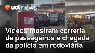 Sequestro no Rio Homem faz reféns em ônibus na rodoviária Novo Rio vídeos mostram chegada da PM [upl. by Klimesh]