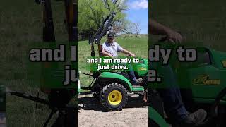 Operating A Frontier BB2048 Box Blade amp A John Deere 1025R Tractor [upl. by Napra431]