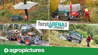 Forstmaschinen im Einsatz Pfanzelt forstARENA 2023 powered by Agropictures  Pm Trac und Moritz [upl. by Gittel]