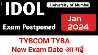 👉 IDOL TYBCOM TYBA  New Exam Date Jan 2024  Official Circular  Jitesh sir [upl. by Ano]