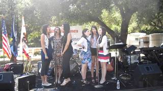 CIMORELLI rehearsing The Star Spangled Banner at the Malibu Navy Days BBQ June 2011 [upl. by Enelyw]