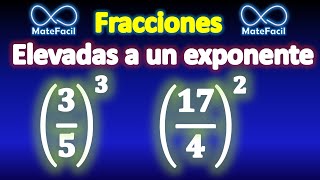 Fracciones con exponente Explicado súper fácil [upl. by Awjan]