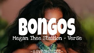 Megan Thee Stallion  Bongos Verse  Lyrics [upl. by Nies]