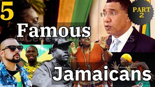 Top 5 Interesting Facts About Famous JAMAICAN People Part 2 🛈 🇯🇲🇯🇲 [upl. by Ainahs]