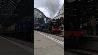 LNER Peppercorn Class A2 60532 Blue Peter steams away from Kings Cross 13072024 [upl. by Kasevich]