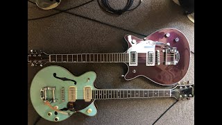 Gretsch G5232T Electromatic Double Jet FT  Gretsch G2655 P90 Streamliner  Heavy Rock Playalong [upl. by Yeldah]