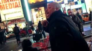 NYPD Cop gets HYPNOTIZED in Time Square BLOGUMENTARY [upl. by Notsruht]