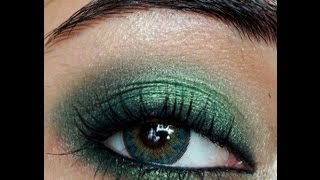 Smokey Emerald Green Eye Makeup Tutorial  corallista [upl. by Baal]