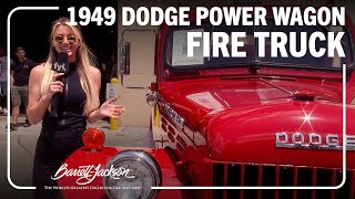 SOLD 1949 Dodge Power Wagon Fire Truck  BARRETTJACKSON 2024 PALM BEACH [upl. by Yesac617]