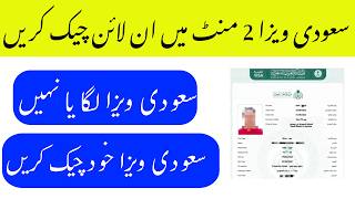 How to Check Saudi Visa mofa Status Online  How to Check Saudi Visa Online tasheer 2024 [upl. by Roque683]