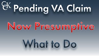 VA Claim Pending for a NowPresumptive Condition What to Do [upl. by Ardnek23]