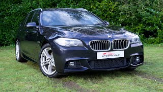 2013 63 BMW 520d M Sport Touring finished in Azurite Black  BROOKFIELD AUTOS [upl. by Anelra]