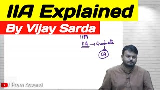 What is IIA  IIA Explained by Vijay Sarda  Prem Asvand [upl. by Naor]