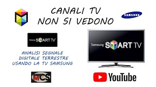 Qualità e potenza del segnale tv DVBT utilizzando la TV Samsung [upl. by Parrisch]