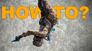 Mission impossible  Upside down rappeling with Tactical Gear  mdtextil6086 [upl. by Adlai]