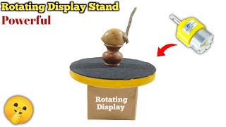 How To Make Rotating Display Stand At Home ll Rotating Display Kaise Banaye [upl. by Almira24]