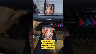 Best printer👉🖨 6 Color printer Canon G670 Photo print time test Photocopy Allin One Color printer [upl. by Codel]