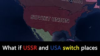 What if the Soviet Union and the United States switch places  Hoi4 Timelapse [upl. by Artsa372]