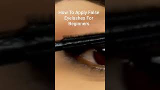 How To Apply False Eyelashes For Beginners [upl. by Eniagrom]