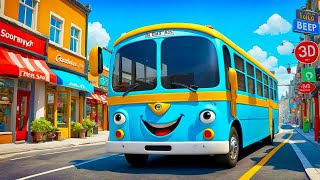 The Wheels on the Bus  Nursery Rhymes  Kids Songs  Fun and Learning [upl. by Groscr35]