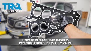 How to Replace Head Gaskets 19972003 Ford F150 54L 2 Valve [upl. by Nay]