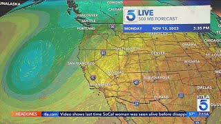 Atmospheric river headed for Southern California when will it start raining [upl. by Sommer554]