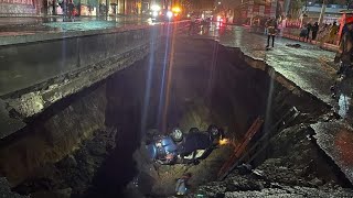 New sinkhole in Villa Nueva Guatemala [upl. by Aleakcim]