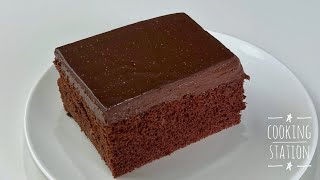 Melts In Your Mouth CHOCOLATE CAKE Recipe  Chocolate Ganache with Cocoa Powder [upl. by Eilliw]