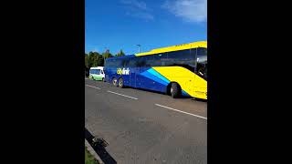 A busy Kinross PampR Ember SG24UJC Edinburgh Coachlines Volvo 9700 SJ23HRE amp Glenfarg KS55BUS [upl. by Nalo752]