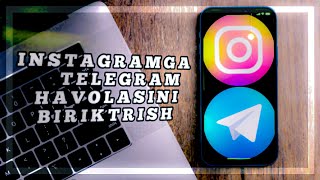 Instagramga telegram havolasini biriktirish [upl. by Ilana]