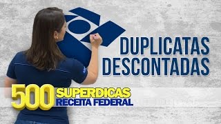 Contabilidade  Duplicatas Descontadas  Dica nº18  Receita Federal  AlfaCon Concursos Públicos [upl. by Akirehc723]