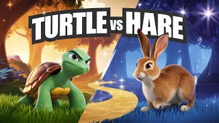 🐢 The Hare and the Tortoise  Animated Kids Story  Fun Moral for Children [upl. by Airetnahs]