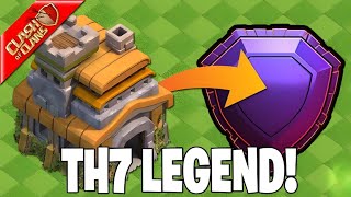 Clash Of Clans Live Th7 To Legend League Pushing ClashofClans [upl. by Ahsirtak]