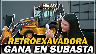 GANAMOS SUBASTA  RETROEXCAVADORA JOHN DEERE PARA CLIENTE [upl. by Iturhs]