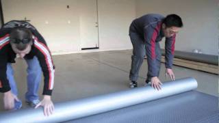 How to Install Garage Flooring Rolls [upl. by Keeton]