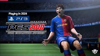 PES 2010 PS3 In 2024 [upl. by Yllom]