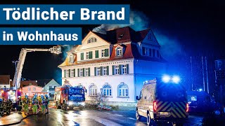 Tödlicher Brand in einem Wohnhaus in SchirgiswaldeKirschau [upl. by Annabela]