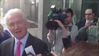 Sean FitzPatrick leaves court as he is acquitted of all charges [upl. by Odlanier943]