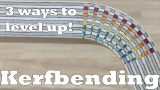 Level up your kerf bending 3 ways everyone can make splines for kerf bending  Woodworking how to [upl. by Tnert]