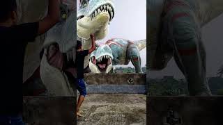 TRex Dinosaur Fighting In Jurassic World  Vfx Park  youtubeshorts shorts vfx [upl. by Nosahc]