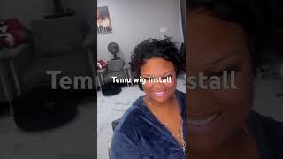 Temu pixie wig install lacefrontal [upl. by Yrreb]