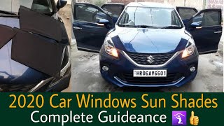 Baleno car window sun shades and complete guidance [upl. by Terrell]