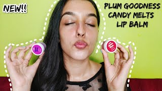 NEW PLUM GOODNESS CANDY MELTS VEGAN LIP BALM I REVIEW  DEMO I WINTER ESSENTIALS I SHREYA JAIN [upl. by Pratt679]