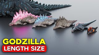 GODZILLA Length Size Comparison  Minilla vs Godzilla Earth [upl. by Janine623]