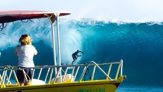 SURFING TEAHUPOO for the FIRST TIME [upl. by Gnat]