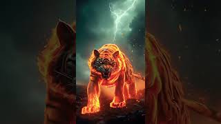 Tiger on fire tigeronfire youtubeshortsvideo youtubeshorts viralvideo [upl. by Bab]